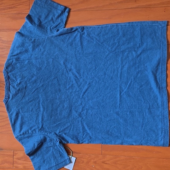 AE77 American Eagle Premium Blue Men's Shirt Small NWT 100% Cotton - Picture 6 of 6